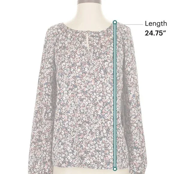 NWT  Vince Camuto Size S long sleeve blouse - Picture 7 of 8